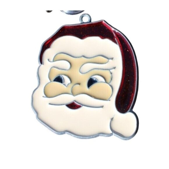Unbranded Other - Vintage Santa Claus Suncatcher Christmas Tree/Window Ornament